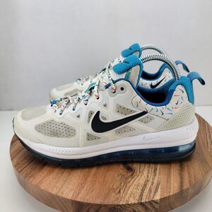 Nike 6Y Wos 7.5 White Blue Air Max Genome Swooshfetti GS Shoes DM7600-100